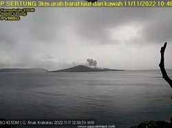 Gunung Anak Krakatau Erupsi, Tinggi Kolom Abu Capai 200 M