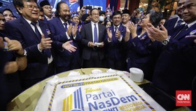 FOTO: HUT ke-11 NasDem Tak Dihadiri Jokowi