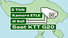 INFOGRAFIS: 8 Titik Kamera ETLE di Bali Saat KTT G20