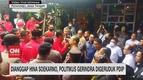 VIDEO: Dianggap Hina Soekarno, Politikus Gerindra Digeruduk PDIP