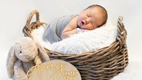 <p>Beberapa hari setelah lahir, Avery langsung melakukan sesi pemotretan <em>newborn</em>. Ia terlihat menggemaskan ketika tidur di atas keranjang beralaskan bantal bulu yang halus. (Foto: Instagram: @stellarcor)</p>