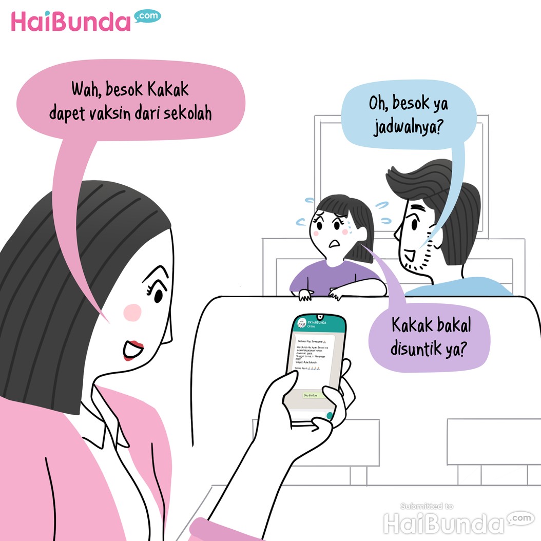 Yang Disuntik Kakak, Yang Nangis Ayah