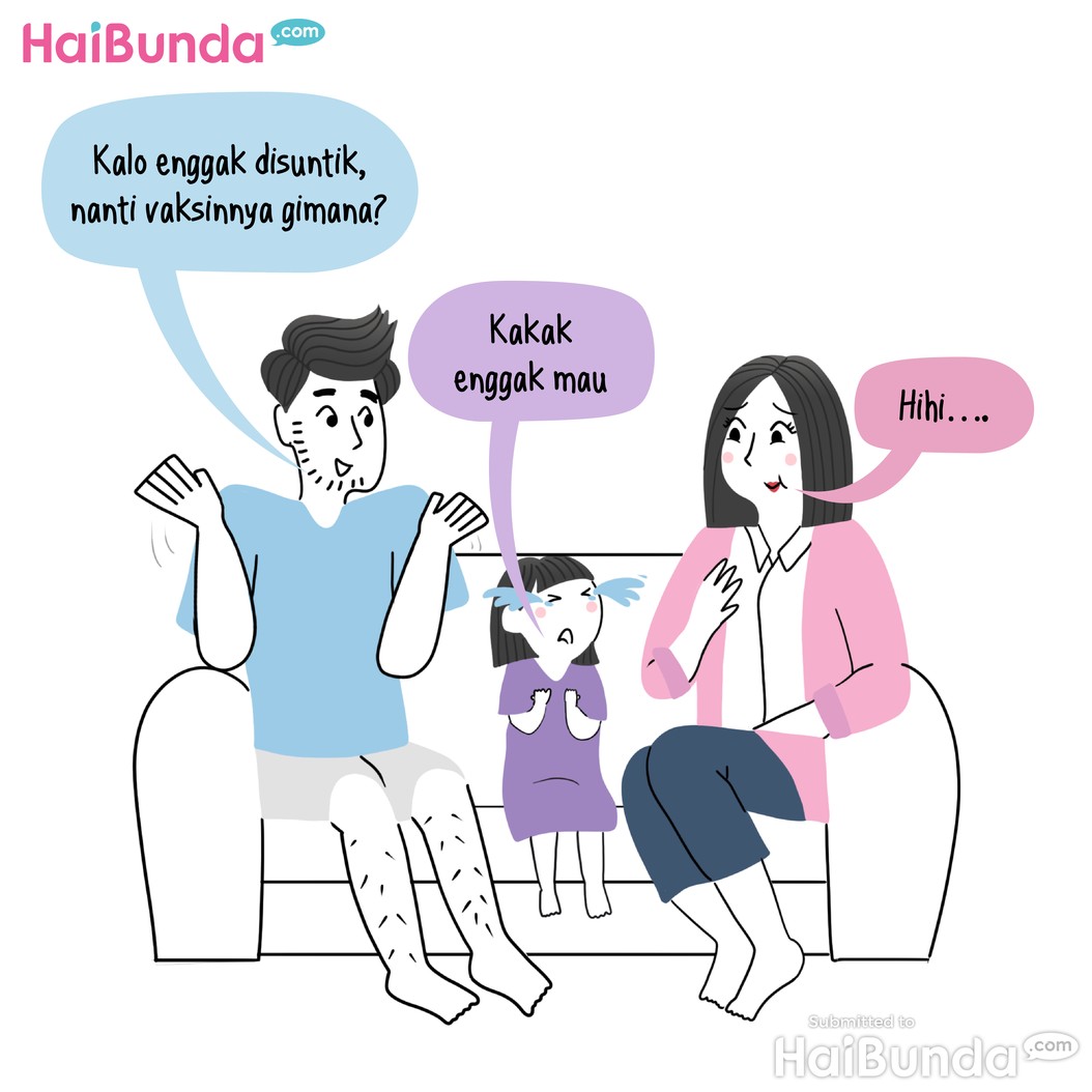 Yang Disuntik Kakak, Yang Nangis Ayah