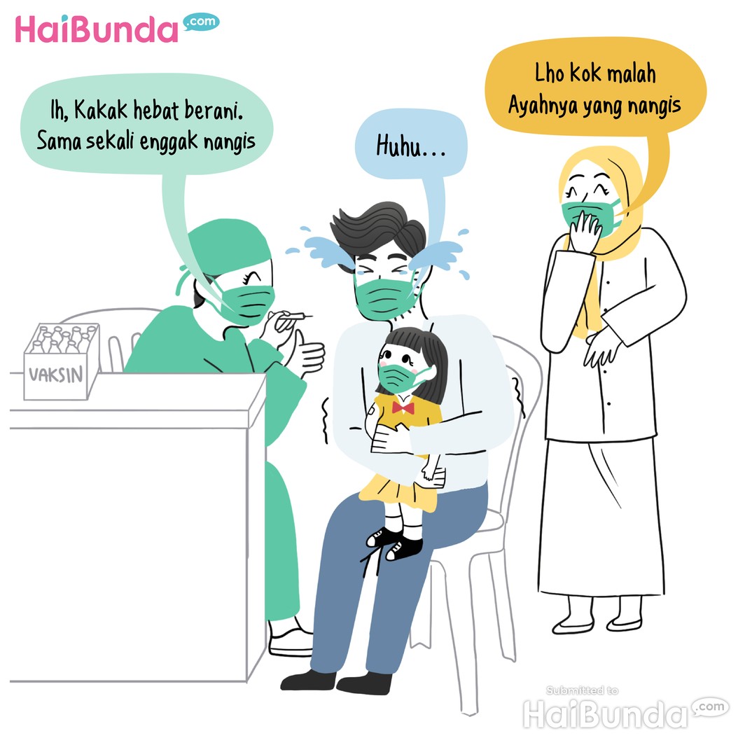 Yang Disuntik Kakak, Yang Nangis Ayah