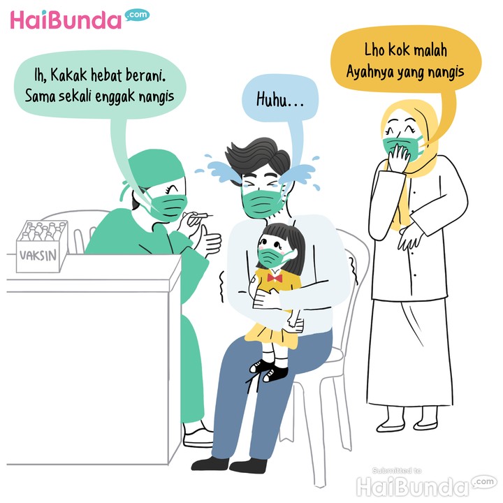 Yang Disuntik Kakak, Yang Nangis Ayah