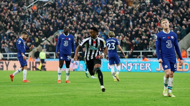 Chelsea menelan kekalahan 0-1 dari Newcastle United pada pekan ke-16 Premier League di Stadion St. James' Park, Minggu (13/11) dini hari WIB.