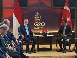 Jokowi Bertemu Erdogan di Bali, Airlangga-Prabowo Mendampingi