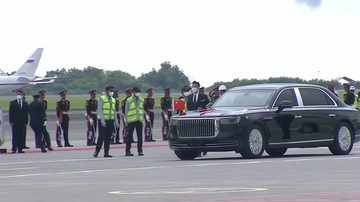 Presiden China Xi Jinping membawa limosin Hongqi N701 selama kunjungannya ke acara KTT G20 di Bali pekan ini.