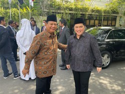 Survei Ipsos Elektabilitas Cawapres Prabowo: Erick Teratas 24,86% Gibran 5,88%