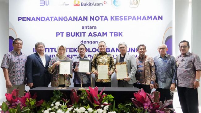 Kembangkan Teknologi Dekarbonisasi, PTBA Gandeng ITB & Unpad