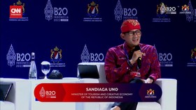 VIDEO: Sandiaga Uno Ajak Para Tamu B20 Kunjungi Wisata Unggulan RI