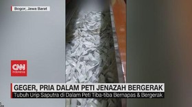 VIDEO: Geger, Pria dalam Peti Jenazah Hidup Kembali
