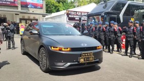 Kapolri Pakai Mobil Dinas Listrik Ioniq 5, Cat dan Lampunya Beda