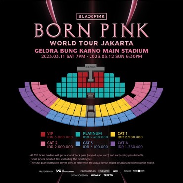 Harga Tiket Konser BLACKPINK di Jakarta Lengkap dengan Seating Plan