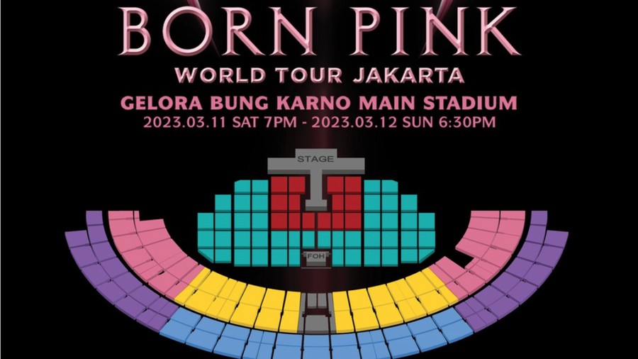 Seating plan konser BLACKPINK di Jakarta
