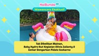 Tak Dibelikan Mainan, Baby Hydro Ikut Kegiatan Olivia Zalianty & Gemar Dengarkan Pidato Soekarno