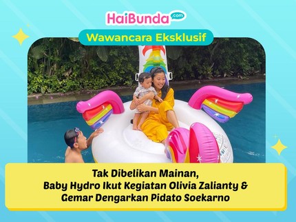 Tak Dibelikan Mainan, Baby Hydro Ikut Kegiatan Olivia Zalianty & Gemar Dengarkan Pidato Soekarno