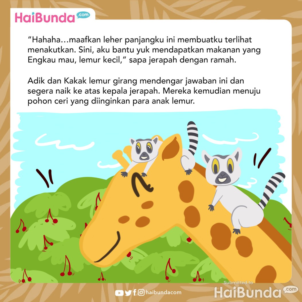 Cerita Fabel: Jerapah Dikira Sombong