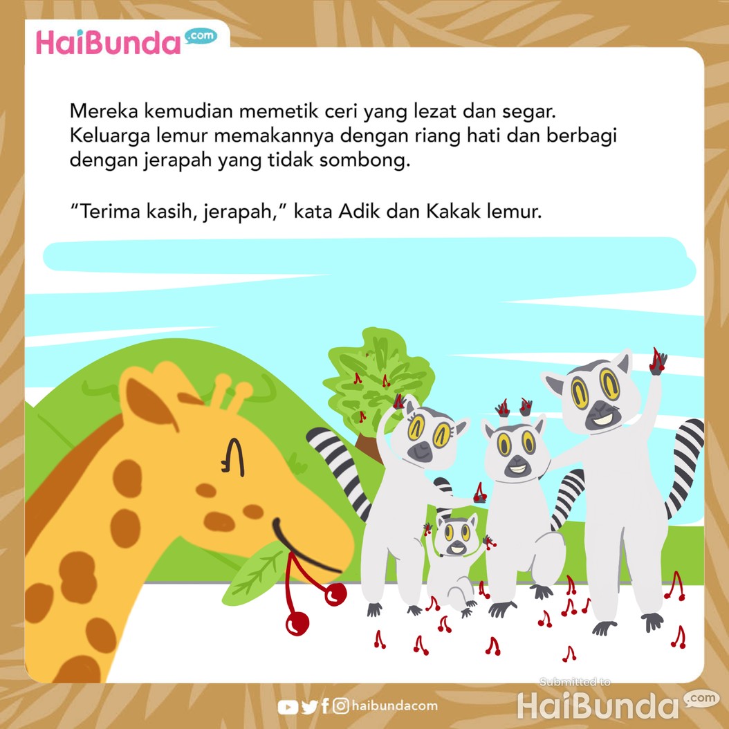 Cerita Fabel: Jerapah Dikira Sombong