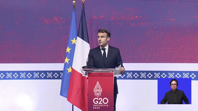 Hujan Rudal di Ukraina, Macron: Rusia Tidak Provokasi G20!