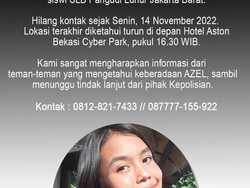Bantu Cari! Gadis Disabilitas di Bekasi Hilang 2 Hari