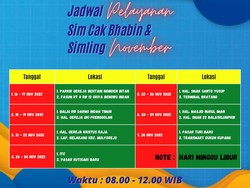 Jadwal SIM Keliling Surabaya Hari Ini Hingga Akhir November 2022