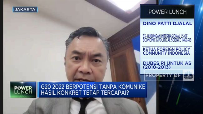 Jika G20 Bali Tanpa Komunike, Kata Dino Djalal Ini Efeknya