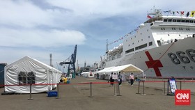 Tim Dokter TNI Dampingi Kegiatan Kapal Rumah Sakit China di Jakarta