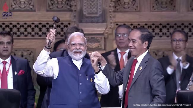 Jokowi Beri Pesan soal Perang ke Presiden G20 Baru India