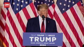 VIDEO: Momen Donald Trump Deklarasi Ikut Pilpres AS 2024