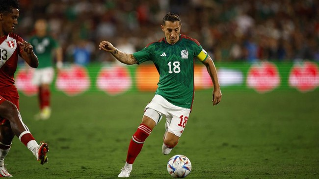 Kapten Meksiko, Andres Guardado punya posisi sejajar dengan Lionel Messi dan Cristiano Ronaldo soal penampilan di Piala Dunia.