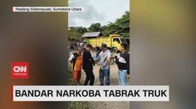 VIDEO: Bandar Narkoba Tabrak Truk