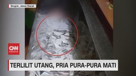 VIDEO: Terlilit Utang, Pria Pura-Pura Mati