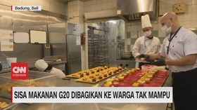 VIDEO: Sisa Makanan G20 Dibagikan ke Warga Tak Mampu
