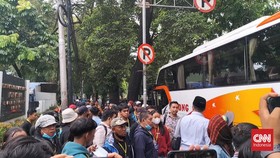 Rombongan Keluarga Korban Kanjuruhan Datangi Komnas HAM