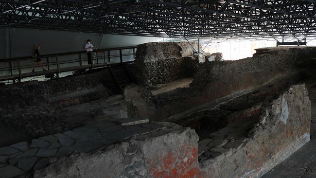 FOTO: Situs Reruntuhan Suku Aztec di Meksiko Kembali Dibuka