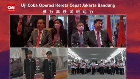 VIDEO: Jokowi dan Xi Jinping Tinjau Uji Coba Kereta Cepat