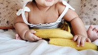 <p>Ada juga nih potret dari baby Xarena, putri dari penyanyi Siti Badriah yang sekarang sudah belajar memakan buah pisang. Hihi, gemasnya si baby Xarena yang terlihat chubby. (Foto : Instagram :@sitibadriahh)</p>