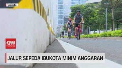img-title VIDEO: Jalur Sepeda Ibukota Minim Anggaran