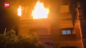 VIDEO: Gedung Pesta Kebakaran, 21 Pengungsi Gaza Tewas