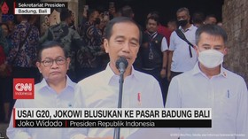 VIDEO: Usai G20, Jokowi Blusukan ke Pasar Badung Bali