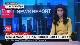 VIDEO: BMKG: Sumber Gempa di Darat Sehingga Tidak Berpotensi Tsunami