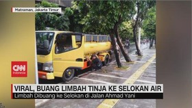 VIDEO: Viral, Buang Limbah Tinja Ke Selokan Air