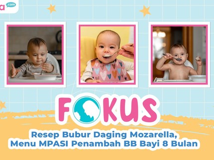 Resep Bubur Daging Mozarella, Menu MPASI Penambah BB Bayi 8 Bulan