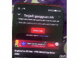 Netizen Komplain Vidio Error, Inggris vs Iran Ngadat