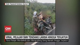 VIDEO: Viral, Pelajar SMK Tendang Lansia Hingga Terjatuh