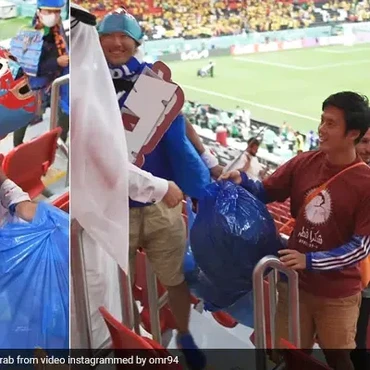 Sugoi, Fans Jepang Bersihkan Stadion Saat Piala Dunia 2022 Qatar