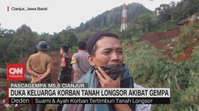 VIDEO: Duka Keluarga Korban Tanah Longsor Cugenang Akibat Gempa