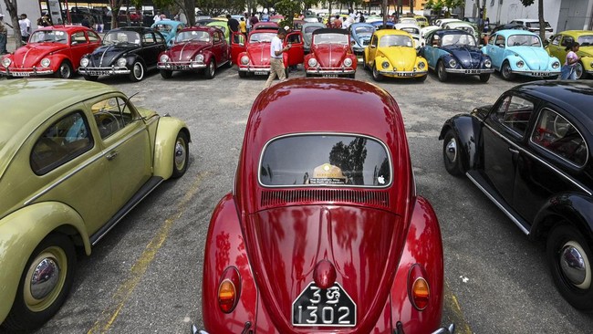 FOTO: Perayaan Ulang Tahun Perak Penggemar VW Beetle di Sri Lanka