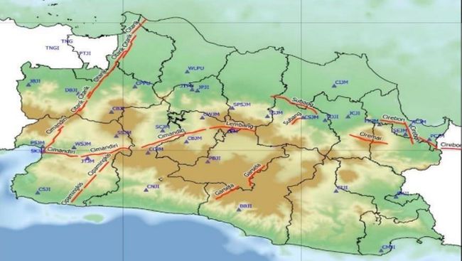 Gempa Cianjur Diduga Dipicu Sesar Tertua Jabar, Ini Lokasinya